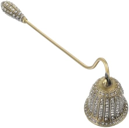 Unique Vintage Candle Snuffer with Rhinestone Inlay