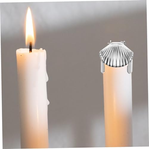 4pcs Candle Snuffer Set with Metal Shell Shape
