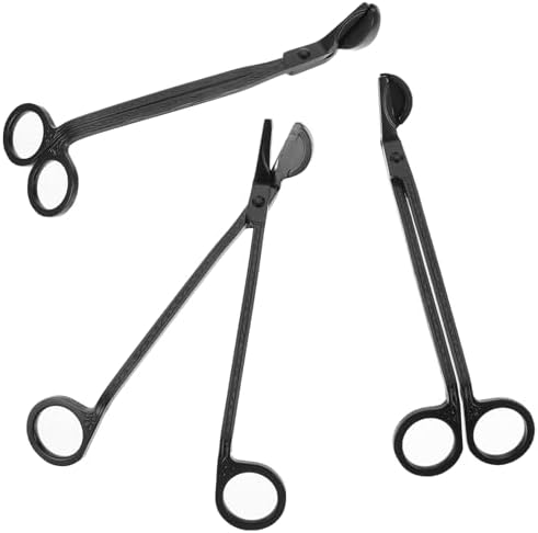 3pcs Stainless Steel Candle Wick Trimmers with Classic Design