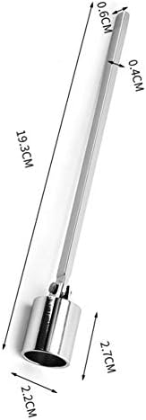 Stainless Steel Candle Snuffer with Long Handle Silver