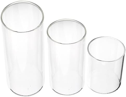 15PCS Clear Glass Candle Shade Holder Set