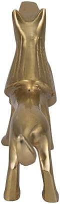 Sagebrook Home Gold Lion Candle Snuffer 9 Inch