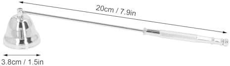 Zerodis Candle Snuffer 2PCS with Long Handle Silver