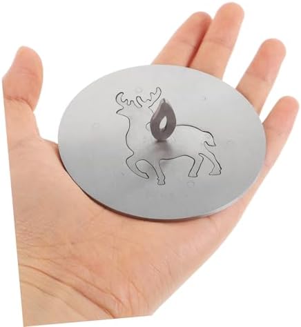 NUOBESTY Decorative Candle Cover with Elk Pattern