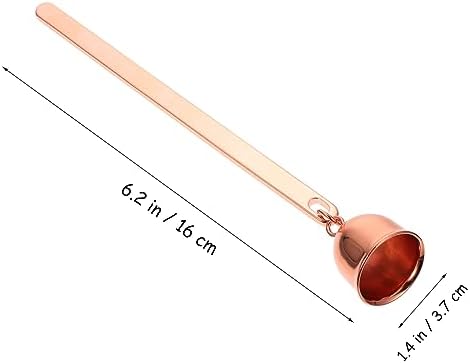 Stainless Steel Candle Snuffer with Long Handle for Safe Wick Coverage