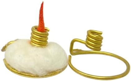 Round Cotton Wicks with Brass Holder Set - 500 Pack