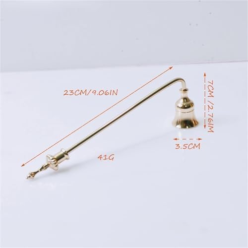 4Pcs Long Handle Metal Candle Snuffer Set Gold
