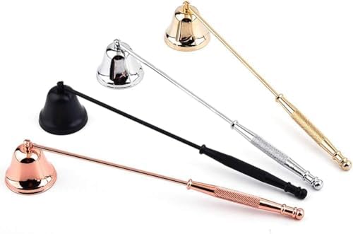 Gold Metal Candle Snuffer with Long Handle