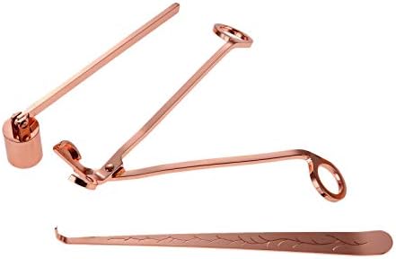 MUXSAM 3 in 1 Candle Accessory Set Rose Gold