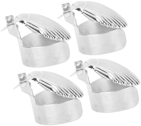 4Pcs Candle Snuffer Metal Shell Automatic Candle Stopper for Candle Extinguishing Silver