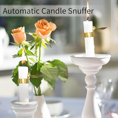 Generic Automatic Candle Snuffer - 4Pcs Silver Metal Shell Extinguisher