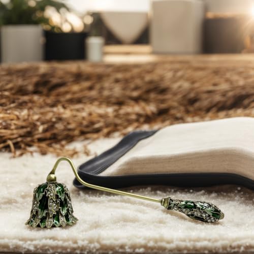 Earssa Candle Snuffer Green Vintage Metal Holder