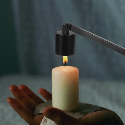 Elegant Iron Candle Snuffer for Home Weddings and Parties Black