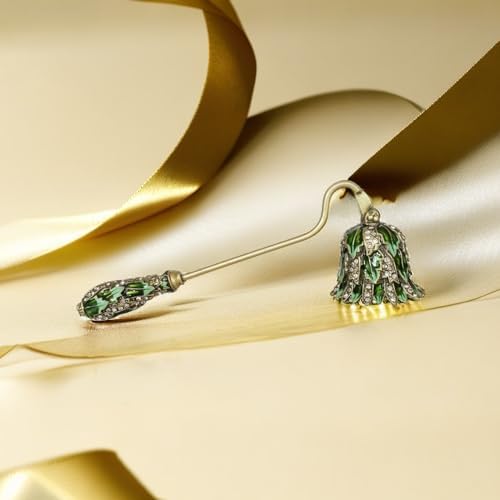 Elegant Candle Snuffer with Long Handle Green
