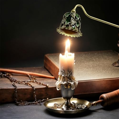 Earssa Candle Snuffer Green Vintage Metal Holder
