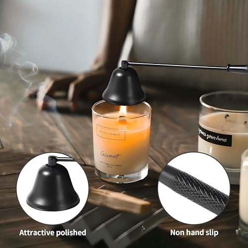 2PCS Candle Snuffer with Long Handle and Swivel Bell