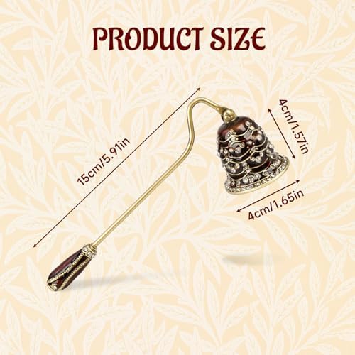 Elegant Royal-Style Candle Snuffer with Pearl Inlay 1