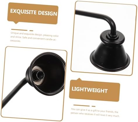 RORPOIR Candle Snuffer Cap Long Handle Flame Extinguisher for Safe Candle Use