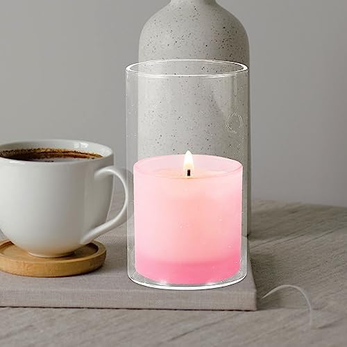15PCS Clear Glass Candle Shade Holder Set