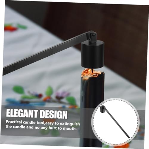 Simple Design Candle Snuffer Tool Extinguisher for Home Weddings and Parties Black