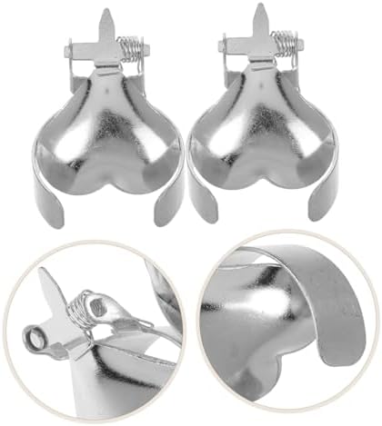 STOBAZA 2pcs Metal Heart Shape Candle Snuffer Extinguisher
