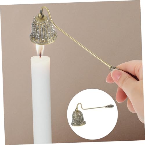 ERINGOGO Long Handle Candle Snuffer Metal Extinguisher Cover for Tapered Candles