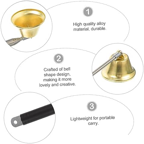 2pcs Bell-Shaped Extensible Candle Wick Snuffer