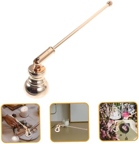 Reusable Candle Snuffer Handle with Gold Design