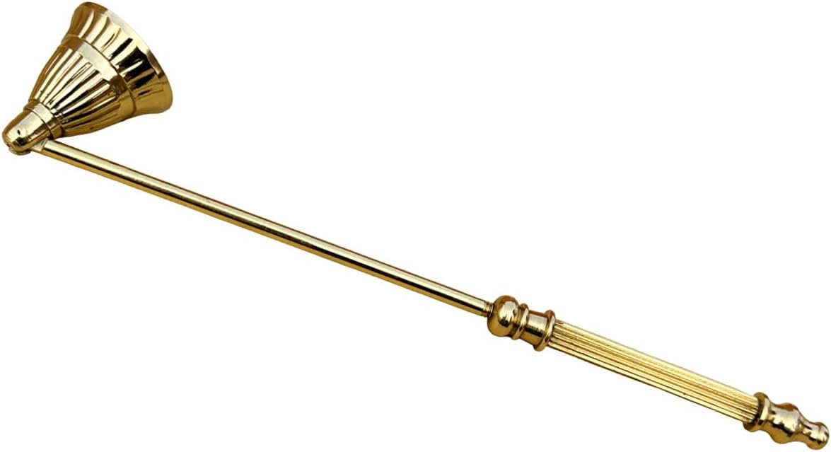 Living Ideas Solid Brass Candle Snuffer with Rotating Bell