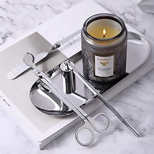 MUXSAM 4 in 1 Candle Accessory Set - Silver