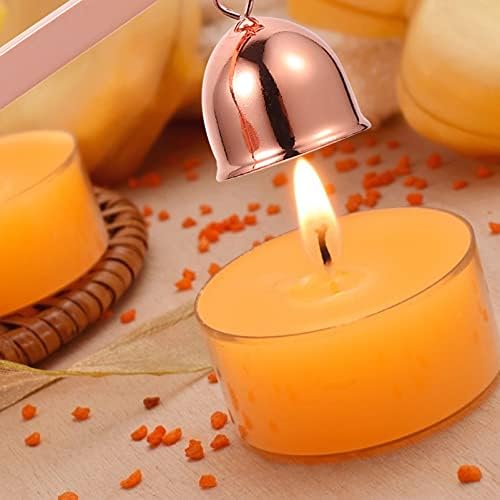 Stainless Steel Candle Snuffer with Long Handle Bell Shape Wick Cover