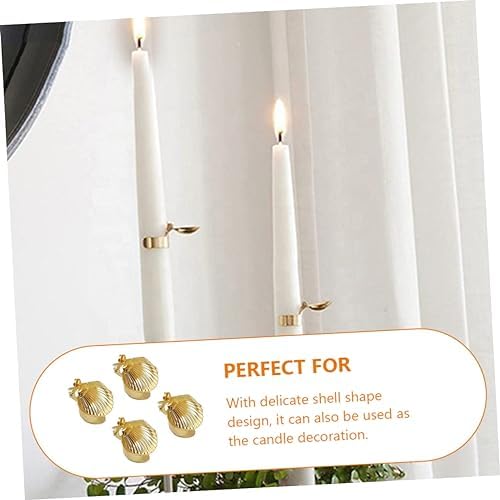 4Pcs Candle Snuffer Elegant Shell Design for Home Use