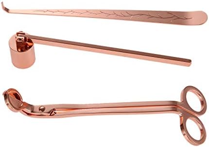 MUXSAM 3 in 1 Candle Accessory Set Rose Gold