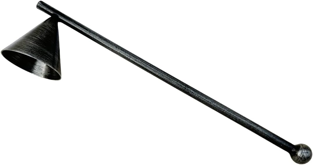 Living Ideas Handmade Metal Candle Snuffer - Wrought Iron Black Finish
