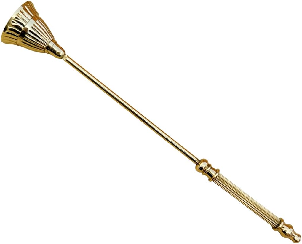 Living Ideas Solid Brass Candle Snuffer with Rotating Bell