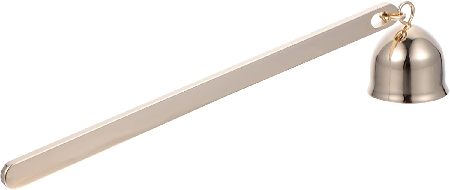 Long Handle Bell Shape Candle Snuffer Wrought Iron Design