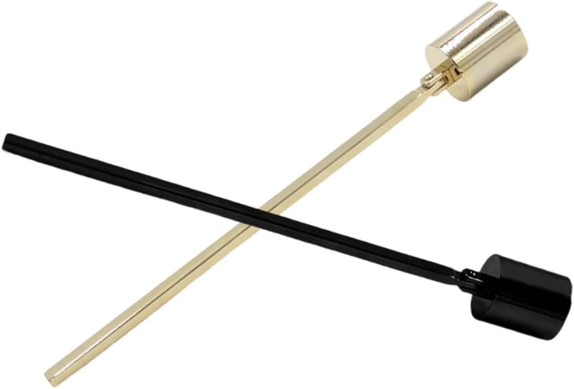 Happyyami 2 Pcs Stainless Steel Candle Snuffer Flame Extinguishers