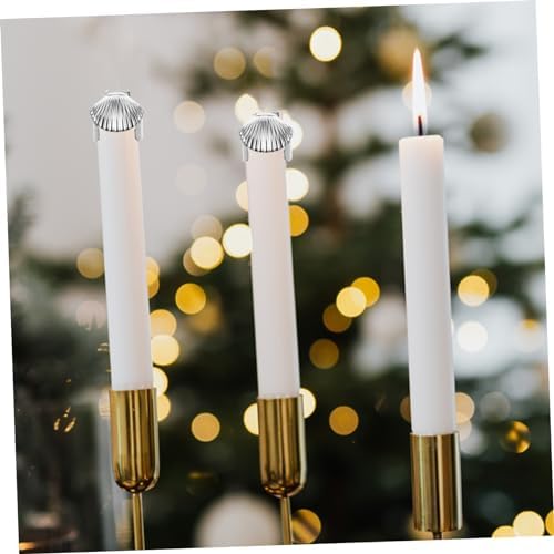 4pcs Candle Snuffer Set with Metal Shell Shape