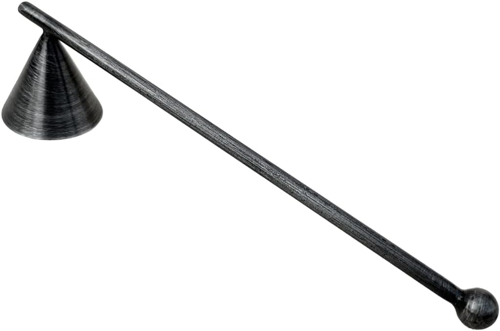Living Ideas Handmade Metal Candle Snuffer - Wrought Iron Black Finish