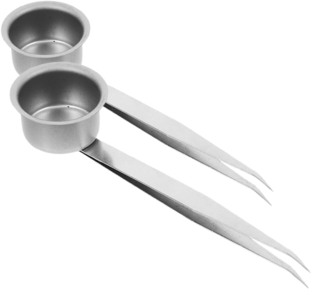 2pcs Candle Maintenance Tool Flame Tongs Iron Wick Dipper Snuffer