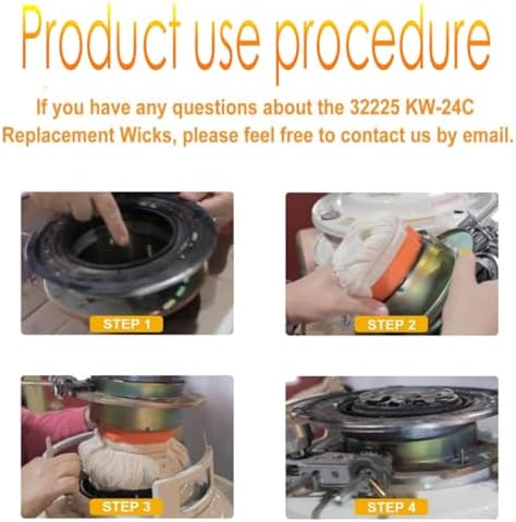 32225 Kerosene Wicks Replacement for KW-24C DuraHeat Dyna-GLO Envirotemp Keroheat