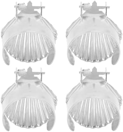 4Pcs Candle Snuffer Metal Shell Automatic Candle Stopper for Candle Extinguishing Silver