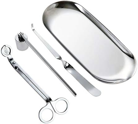 MUXSAM 4 in 1 Candle Accessory Set - Silver