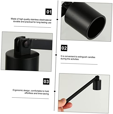 Stainless Steel Candle Snuffer Tool for Safe and Easy Wax Cleanup