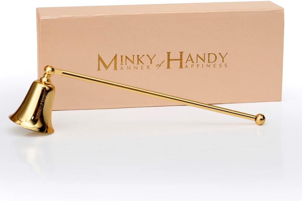 Minky Handy Brass Candle Snuffer - Gold Finish