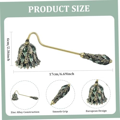 NASSMOSSE Rhinestone Candle Snuffer with Long Handle