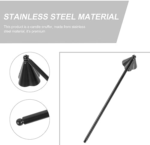 Stainless Steel Candle Snuffer with Long Handle for Safe Extinguishing 1