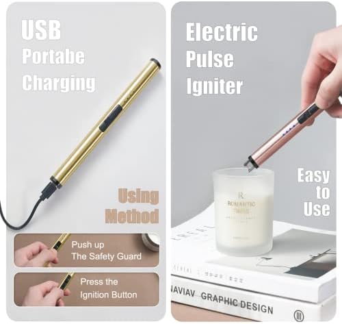 YZGJM Exquisite Candle Tool Kit with Lighter and Trimmer