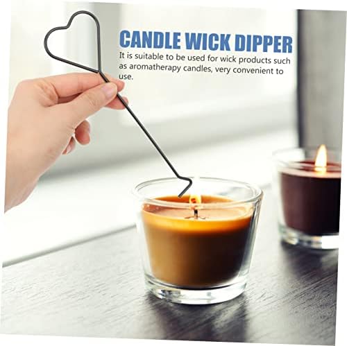 4pcs Heart Design Candle Wick Dipper and Snuffer Hooks for Home Use