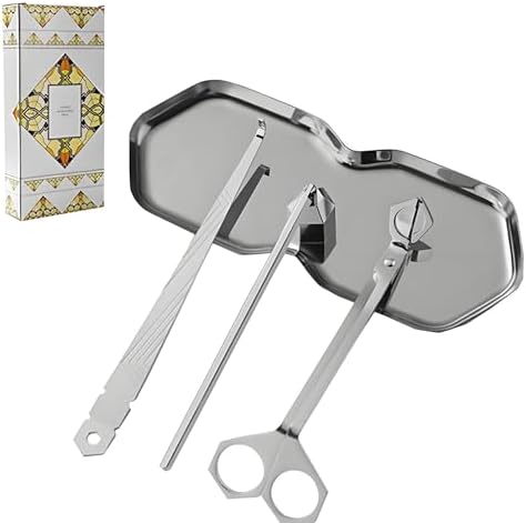 Premium 4 in 1 Candle Accessory Set - Silver
